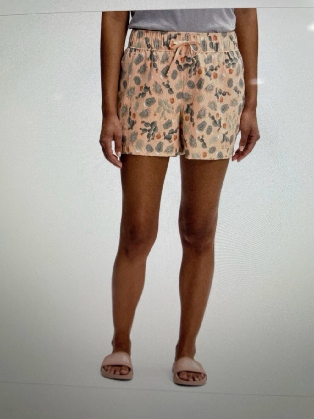 North Face Cactus Print Class V Shorts XL Pull-up Drawstring Summer Everyday
